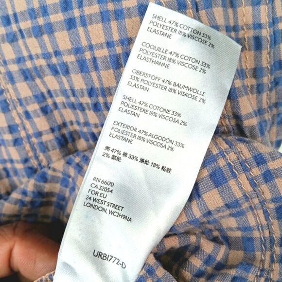 BDG URBAN OUTFITTERS Blue and Dusty Pink Plaid Mini Dress Size Medium - Picture 8 of 11